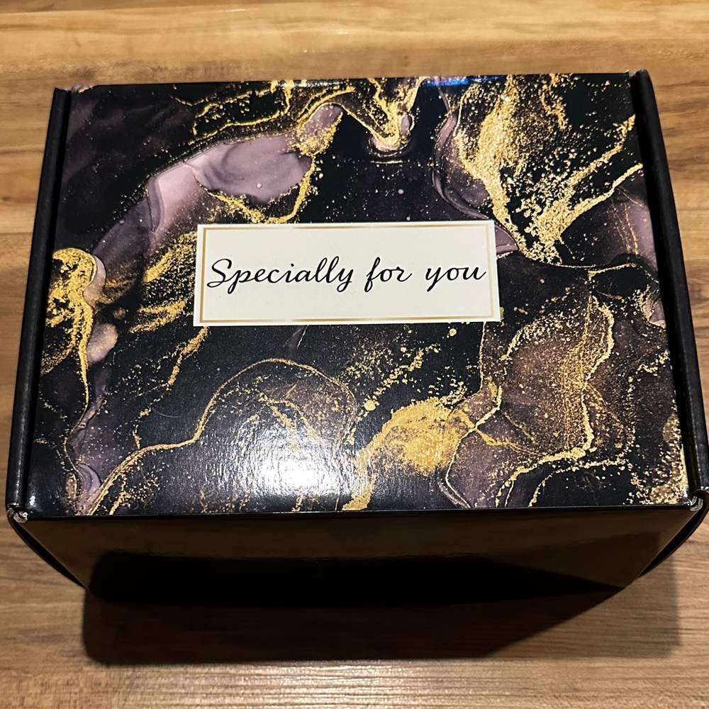 Black and Gold Gift Box